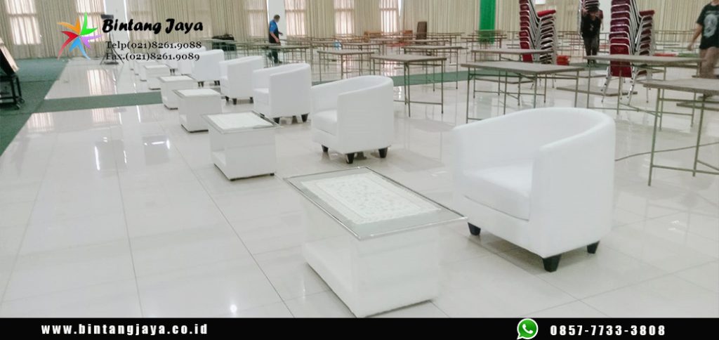 Gudang Rental Kursi Sofa Oval murah di Jakarta Timur