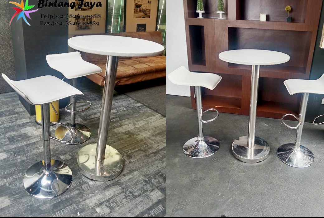 Gudang sewa kursi barstool stainless mewah Bogor
