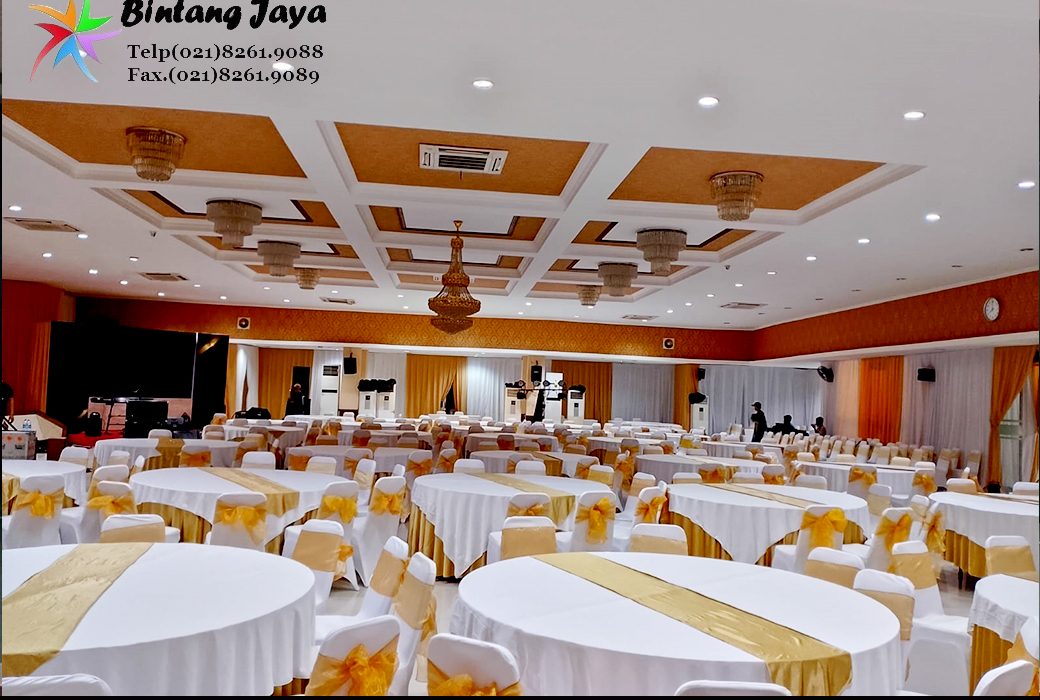 Sewa Meja Bulat Taplak Skerting Toping Runner Event Jakarta