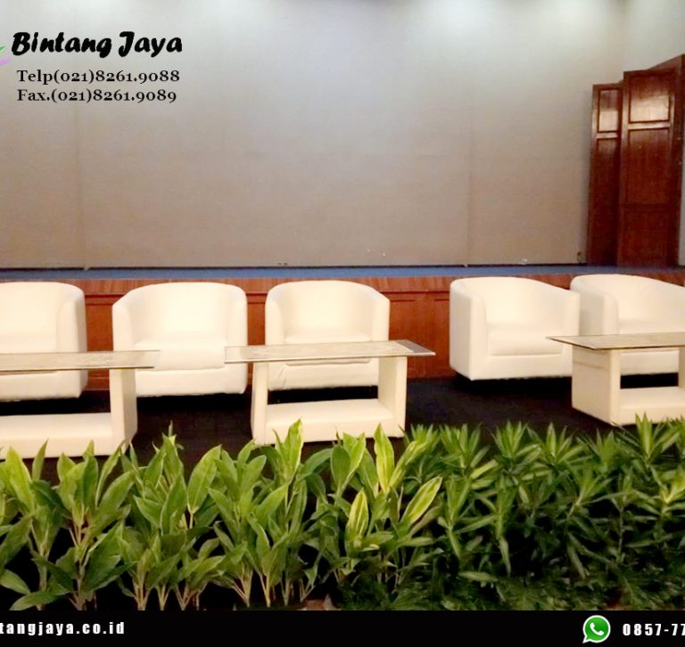 Sewa Kursi Sofa Oval Hitam Putih Gambir Jakarta