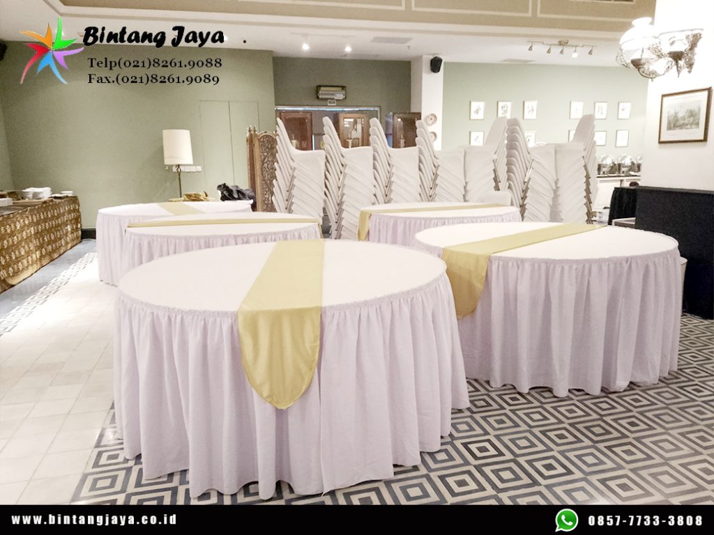Sewa Meja Taplak Hitam Jakarta Ready Meja Bundar Kotak Dan IBM