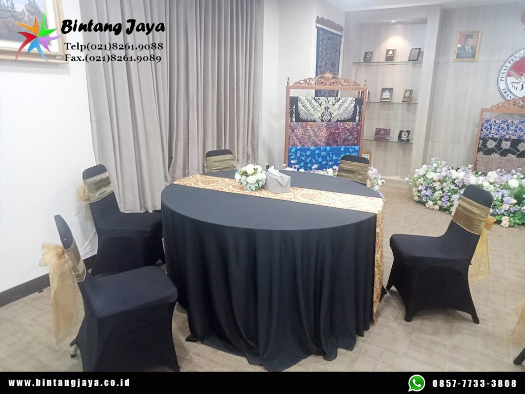 Jasa Sewa Meja Bundar Round Table Aneka Ukuran Diameter di Bogor