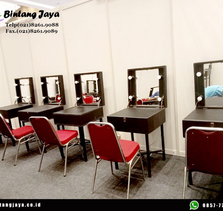Sewa Meja rias kaca portable promo oktober event Jakarta