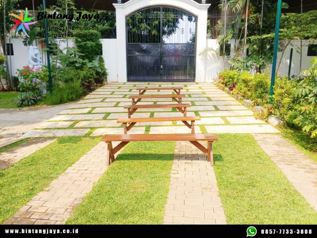 Jasa Sewa Bangku Taman Kayu Type Extra Bogor