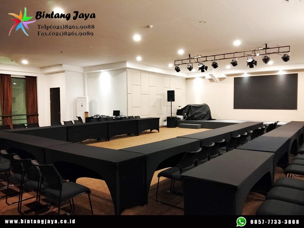 Pusat Rental Meja Ibm Cover Ketat Hitam Jaksel