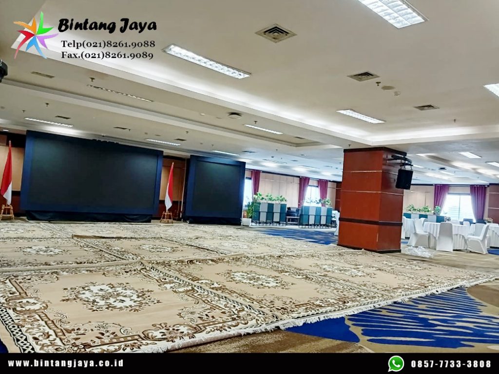 Rental Karpet Tebal Type Permadani Cokelat Area Jakarta