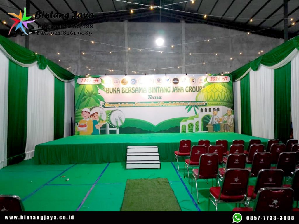 Sewa Karpet, Tirai, Kursi Event Bukber Bintang Jaya di Bekasi Profesional dan Rapi