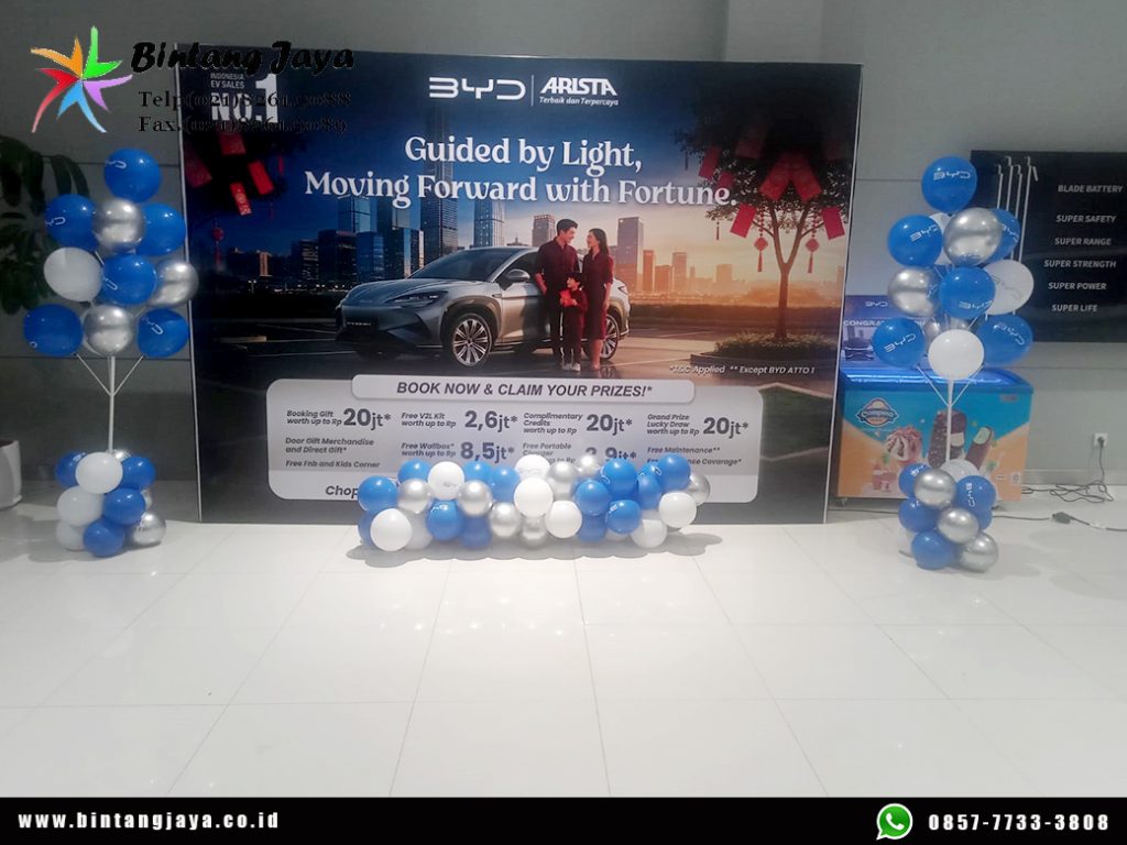 Sewa Backdrop, Meja, Kursi, Dekorasi Balon Event BYD Jakarta Profesional dan Lengkap
