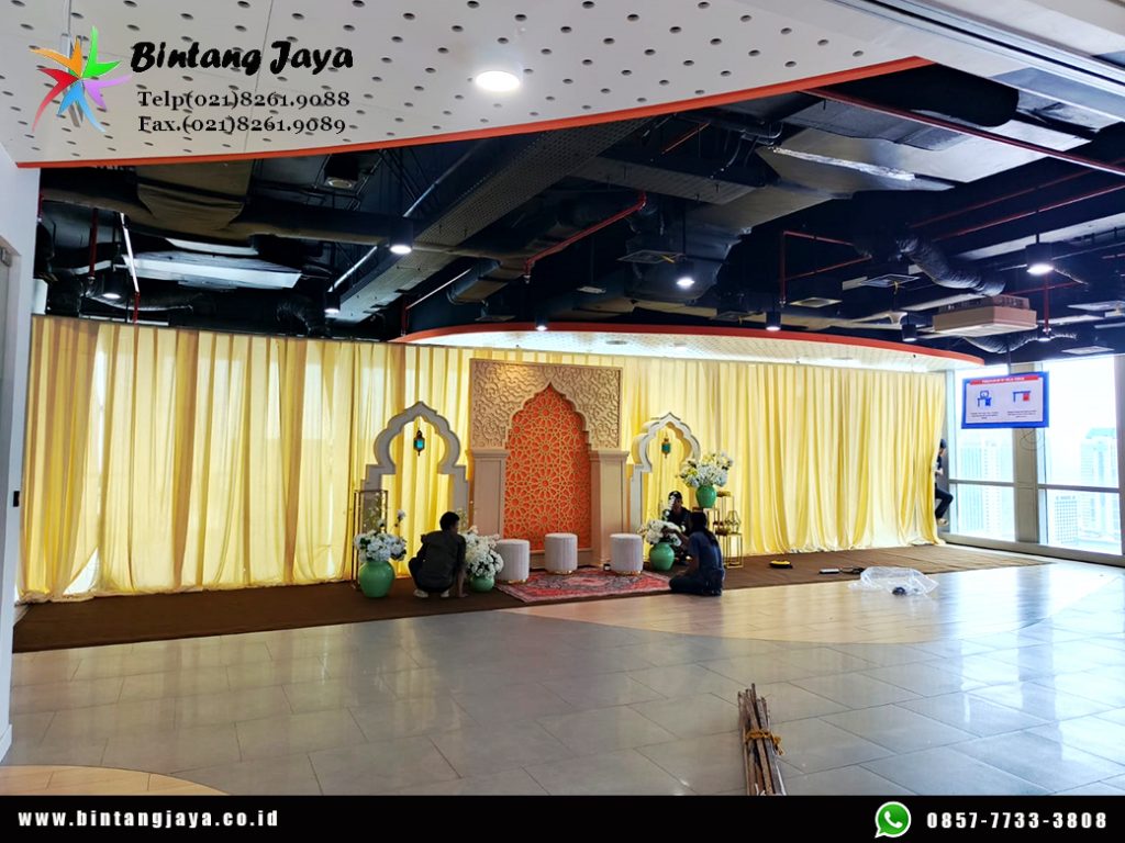 Rental Tirai Warna Cream Jakarta