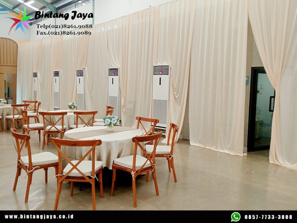 Jasa Sewa Kursi Silang atau Cross Back Chairs Area Jakarta untuk Event Estetik