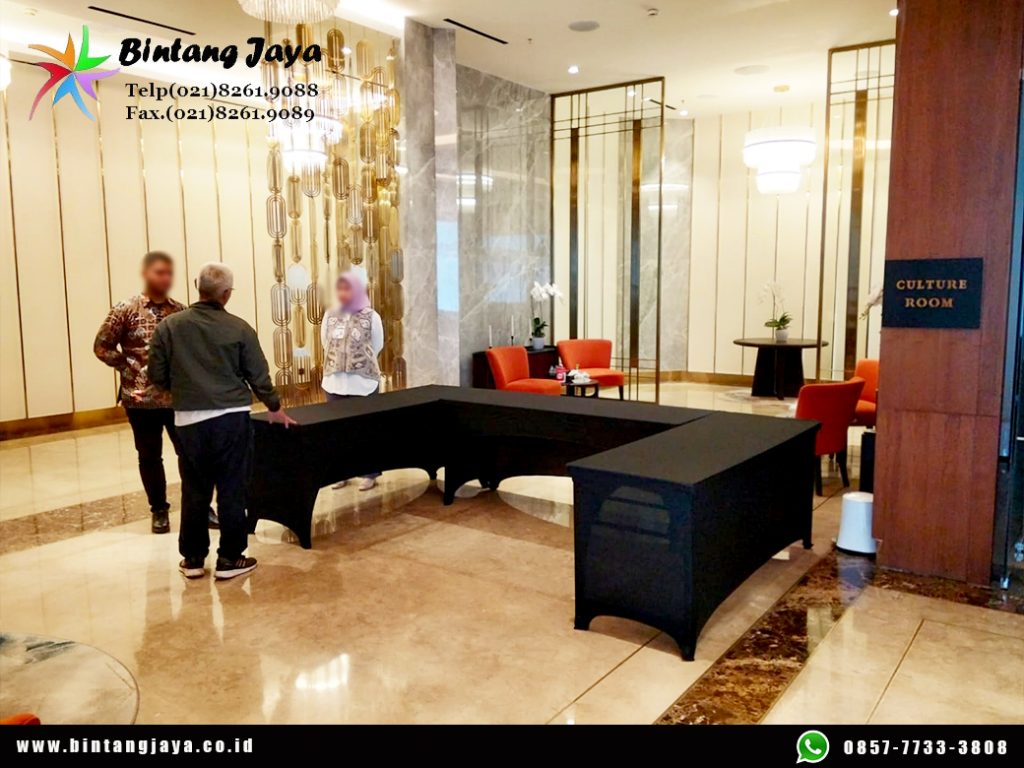 Sewa Barstool Putih dan IBM Table Event Istana Merdeka Jakarta