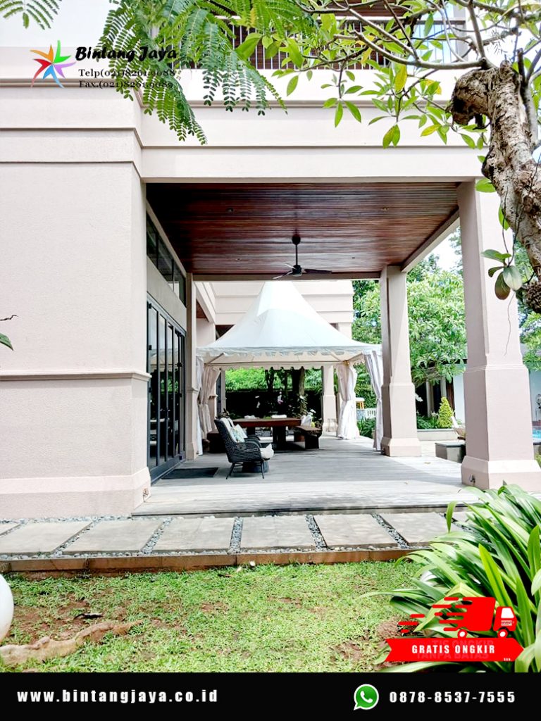 Rental Tenda Kerucut Type Sarnafil Putih Bogor untuk Event Outdoor