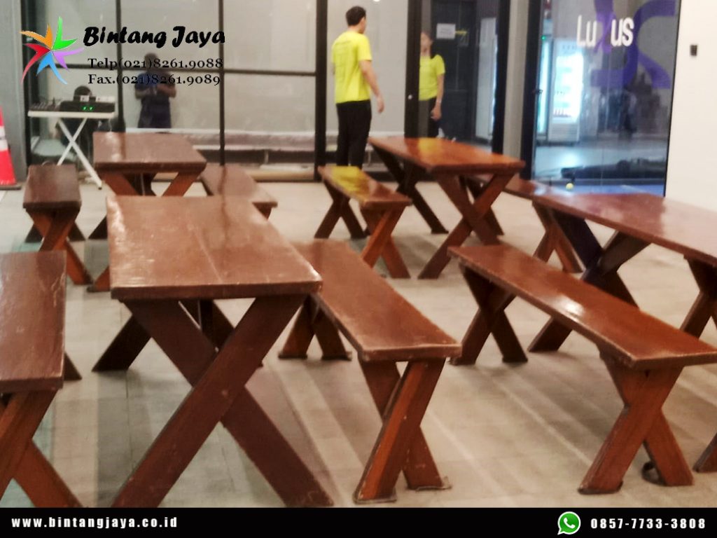 Sewa Set Kursi Meja Taman 180x60 untuk Event Outdoor dan Chill Area