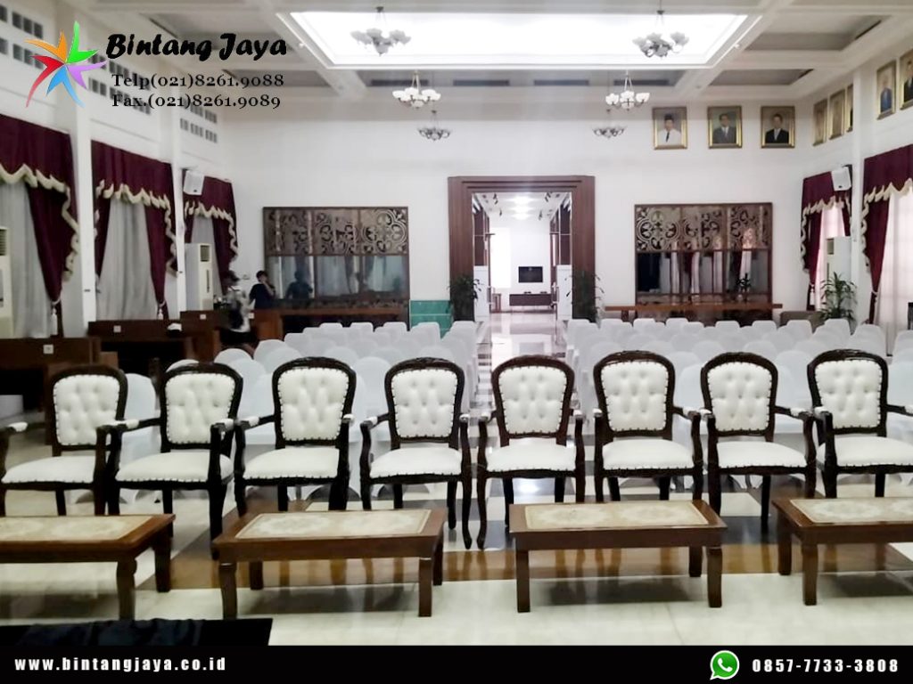 Sewa SOFA OVAL, ARM CHAIR VIP Event Bappenas Suropati Jakarta