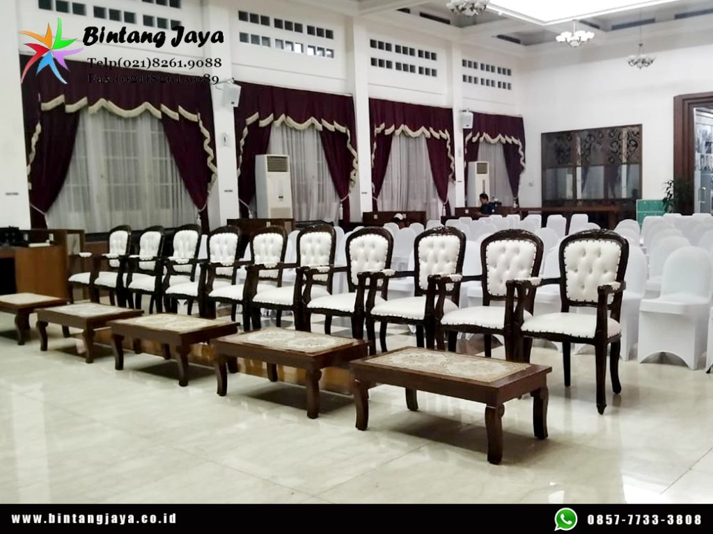 Sewa SOFA OVAL, ARM CHAIR VIP Event Bappenas Suropati Jakarta