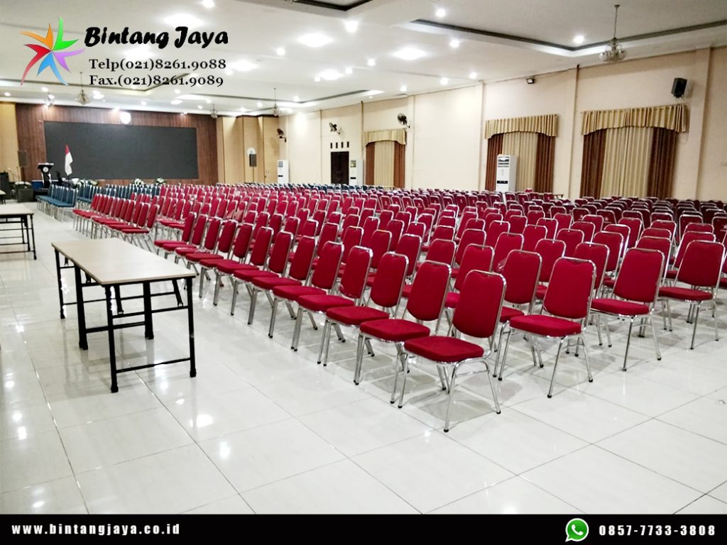 Sewa Kursi Event Type Futura Polos Merah Stainless Jakarta