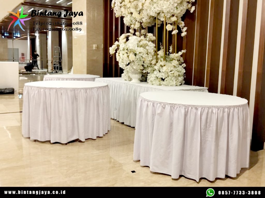 Sewa Round Table dan Meja Kotak Area Kuningan Jaksel