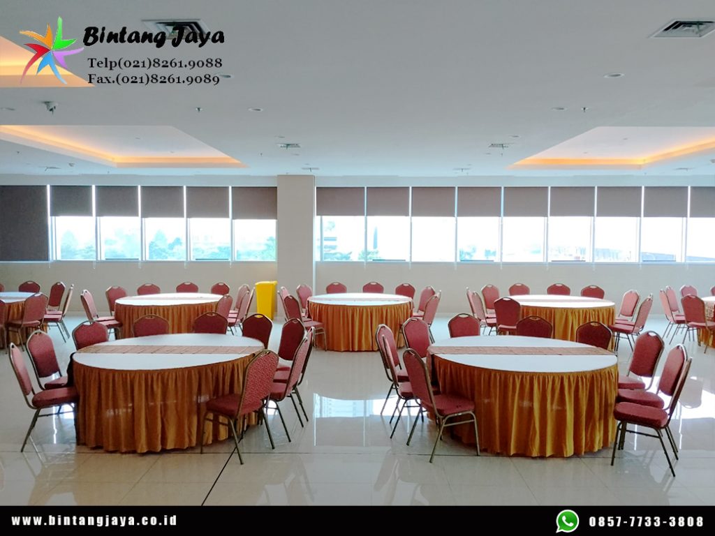 Sewa Meja Round Table Diameter 180cm Area Cikarang