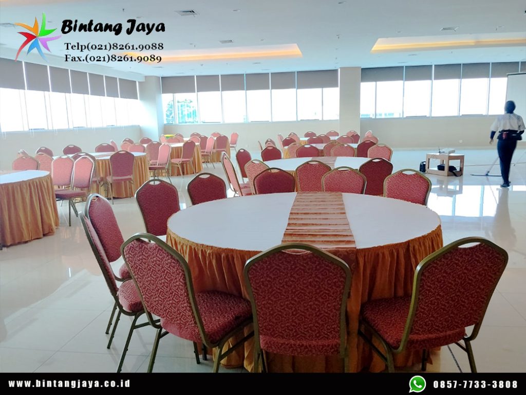 Sewa Meja Round Table Diameter 180cm Area Cikarang
