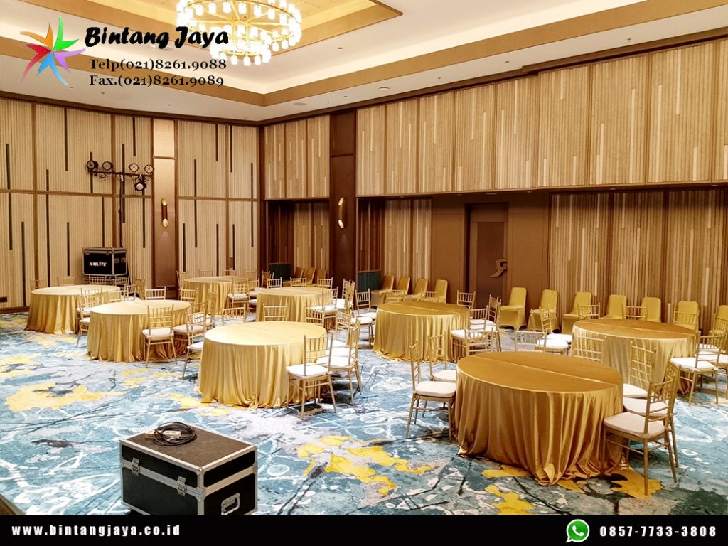 Sewa Kursi Tiffany Gold untuk Area VIP, Dining, Gathering, dan Corporate Event Premium