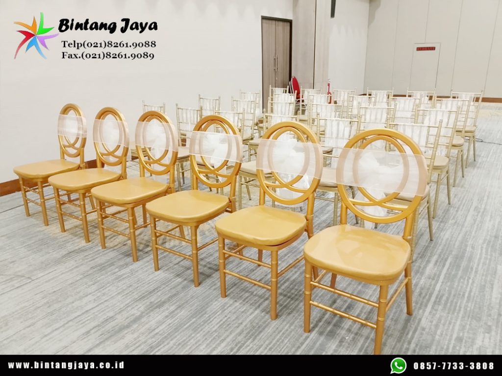 Sewa Kursi Olivia dan Kursi Tiffany Gold Depok untuk Acara Elegan dan Berkelas
