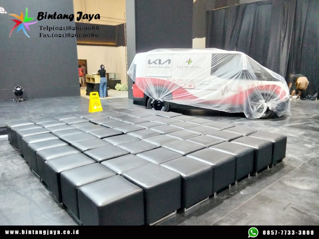 Sewa Puff Hitam Kotak Jakarta untuk Lounge Modern dan Event Berkelas