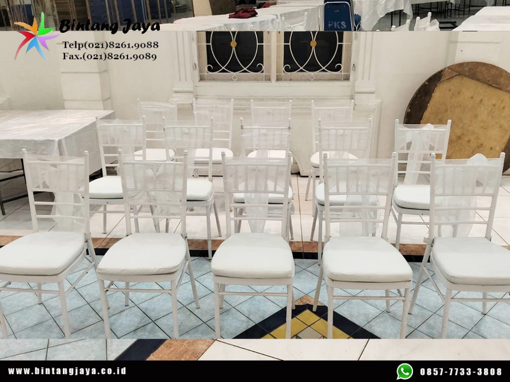 Rental White Tiffany Chairs Jakarta untuk Event Elegan, Dining, dan Corporate Gathering