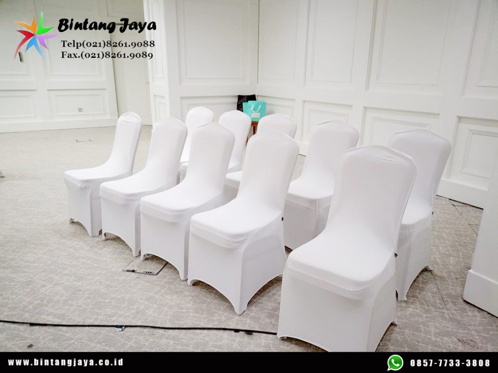 Sewa Kursi Futura, Meja IBM Cover Putih Event Wisma Danantara Jakarta