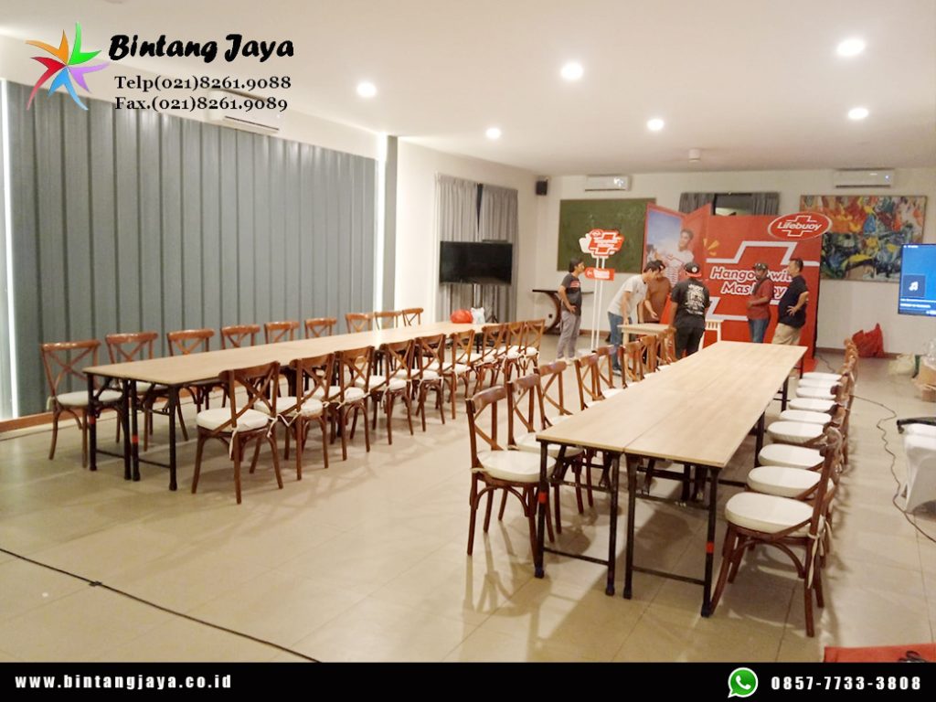 Rental Sewa Meja IBM Polos, Kursi Silang Jakarta untuk Event Profesional