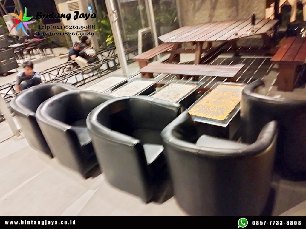 Sewa Sofa Hitam Type Oval Single Jakarta untuk Area VIP yang Elegan dan Nyaman