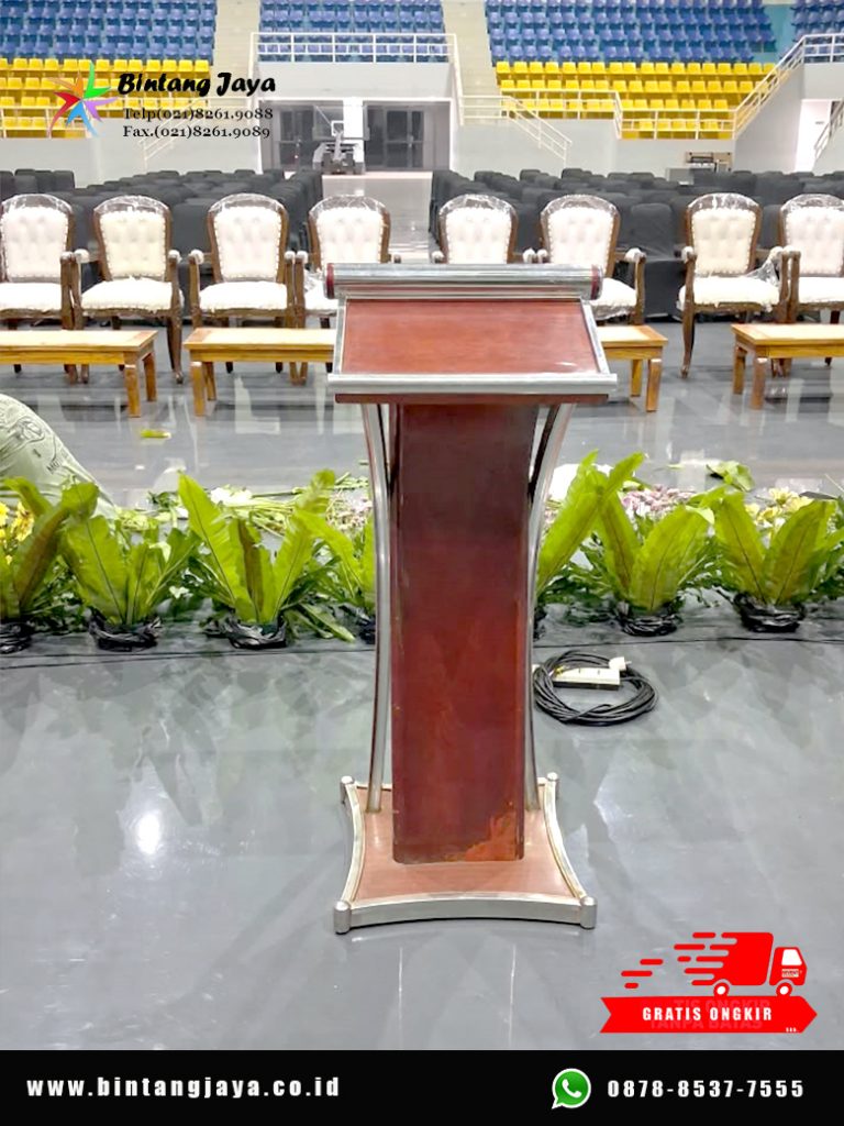 Rental Arm Chairs, Meja VIP, Podium Cokelat Cibubur