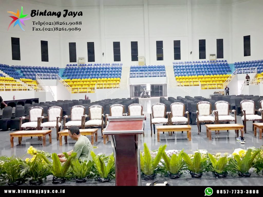 Rental Arm Chairs, Meja VIP, Podium Cokelat Cibubur