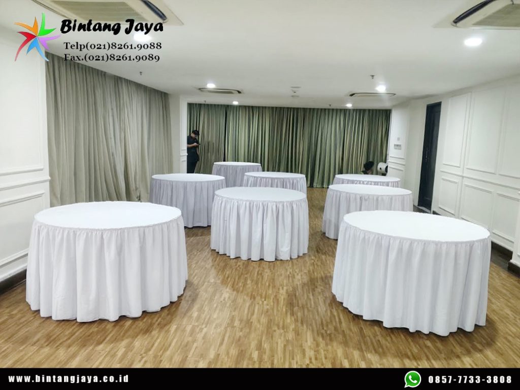 Rental Meja Bulat Jakarta Buat Area Tamu Lebih Terorganisir 087885377555