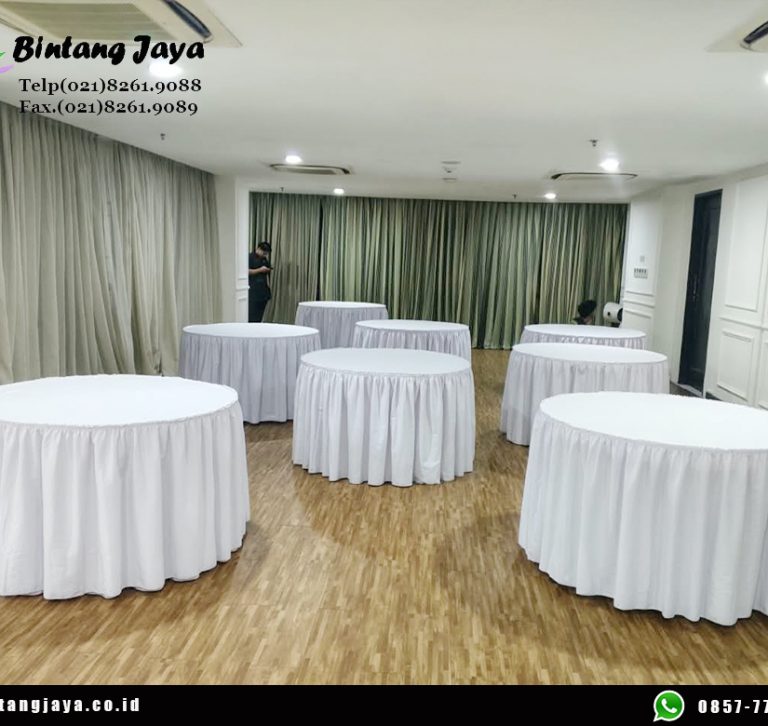 Rental Meja Bulat Jakarta Buat Area Tamu Lebih Terorganisir 087885377555