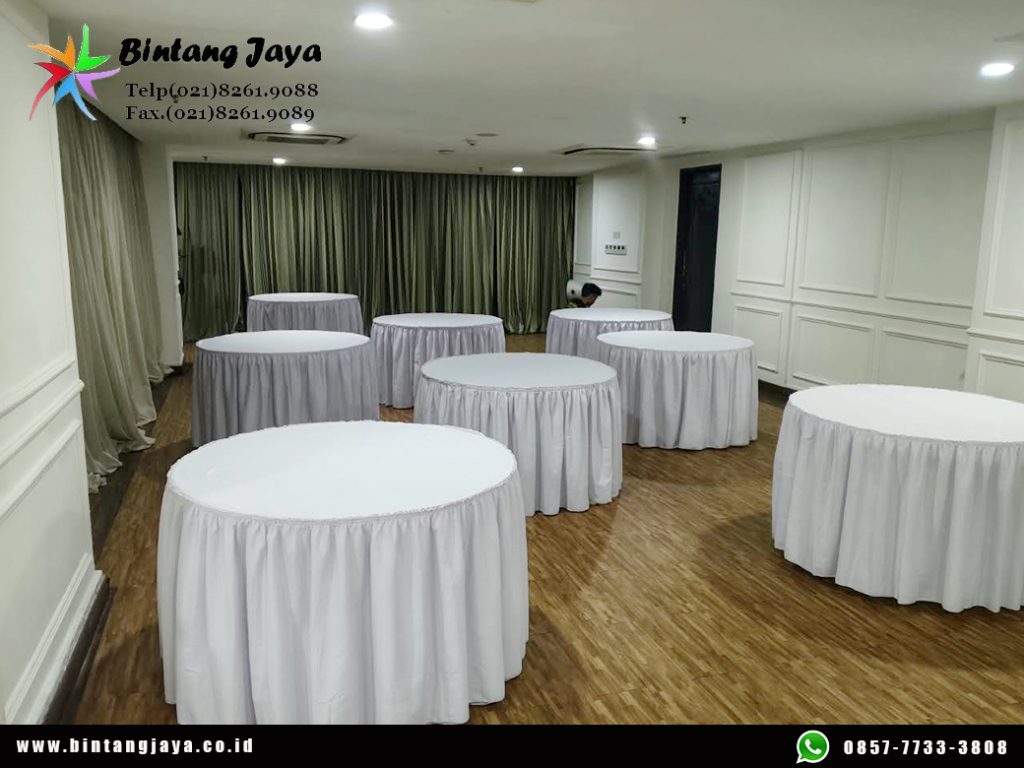 Rental Meja Bulat Jakarta Buat Area Tamu Lebih Terorganisir 087885377555