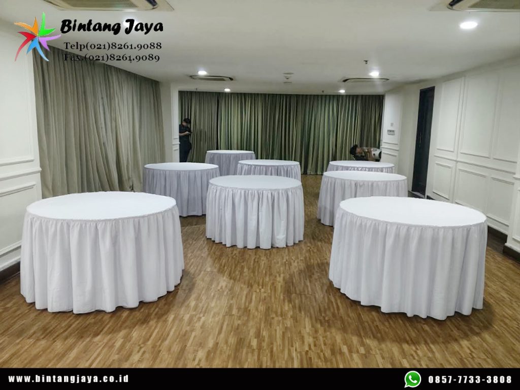Rental Meja Bulat Jakarta Buat Area Tamu Lebih Terorganisir 087885377555