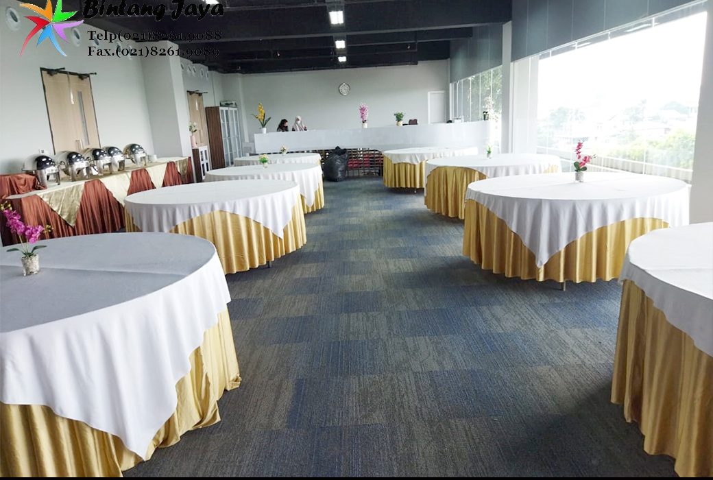 Sewa Meja Bulat Diameter 120cm Gambir Jakarta Pusat