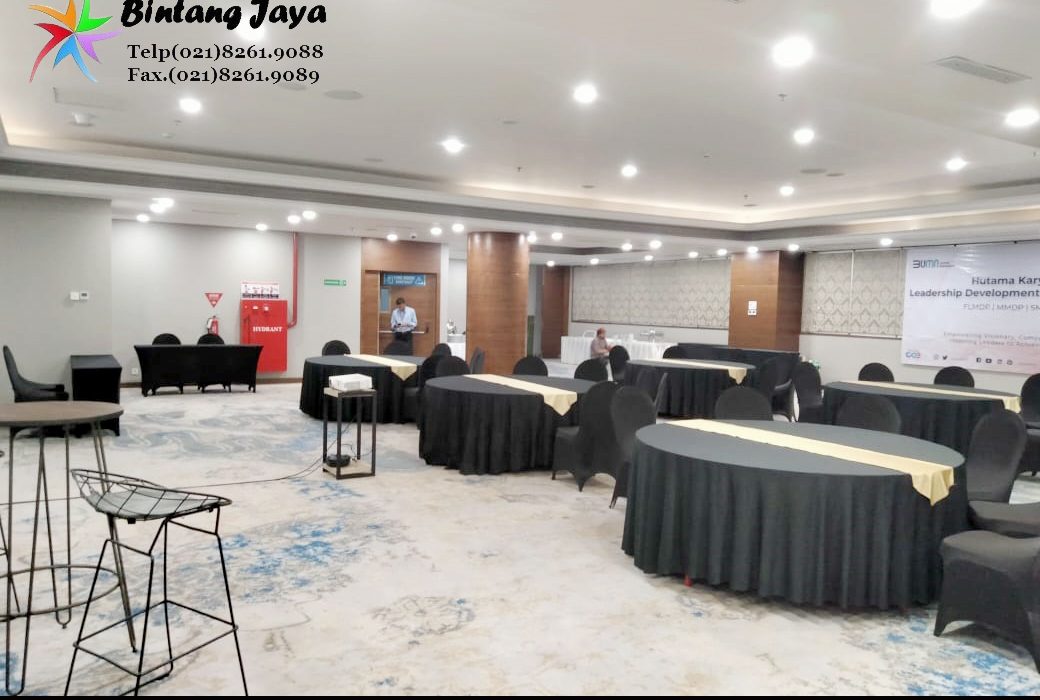 Sewa Meja Bulat 3 ukuran include cover Jakarta Timur