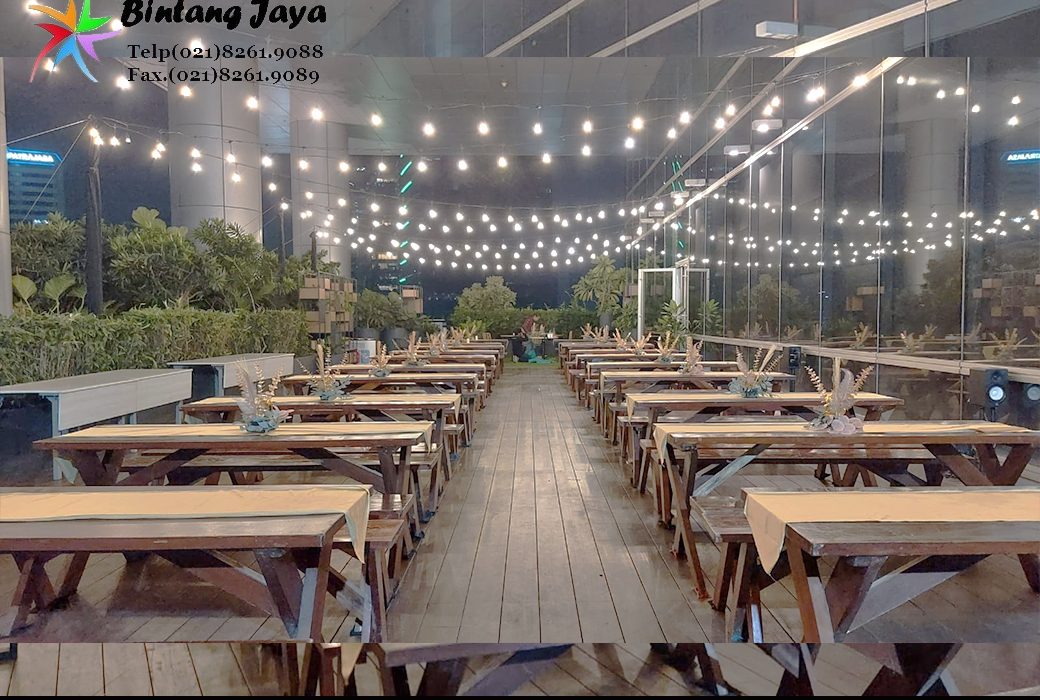 Sewa Meja Taman Ukuran 180cm Area Pulo Gadung Jakarta Timur