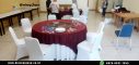 Rental Lazy Suzan Set Round Table Topping Marun Area Jakarta