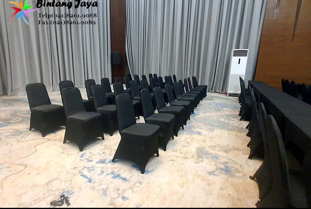 Jasa Sewa Sarung Kursi Kain Hitam Stok Ribuan Area Jakarta
