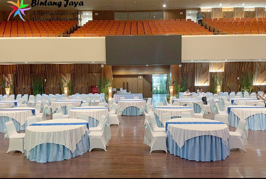 Solusi Sewa Meja Bundar Ribuan Unit Lengkap Cover Area Bogor