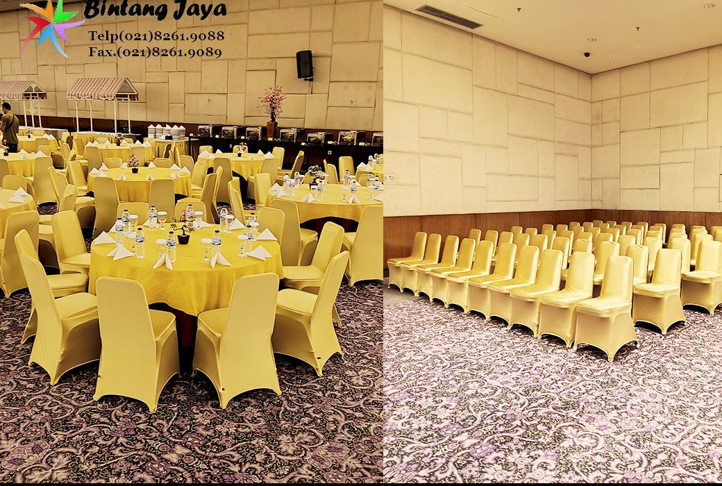 Rental Round Table Dan Kursi Futura Sarung Gold Jakarta