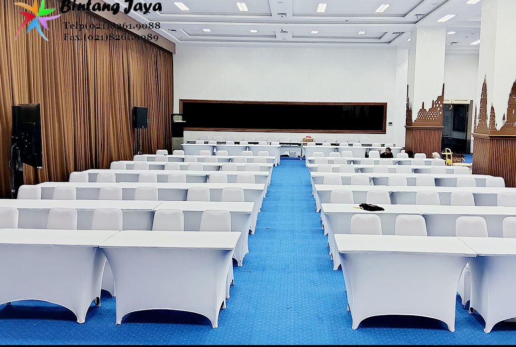Sewa Meja Taplak Hitam Jakarta Ready Meja Bundar Kotak Dan IBM
