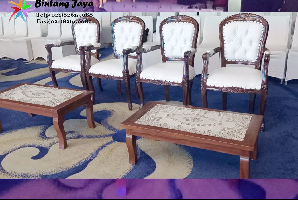 Gudang Sewa Kursi VIP Kayu Premium Jakarta Barat