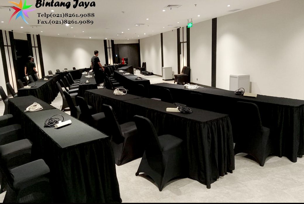 Sewa Meja Ibm Kursi Cover Hitam World Capital Tower Jakarta