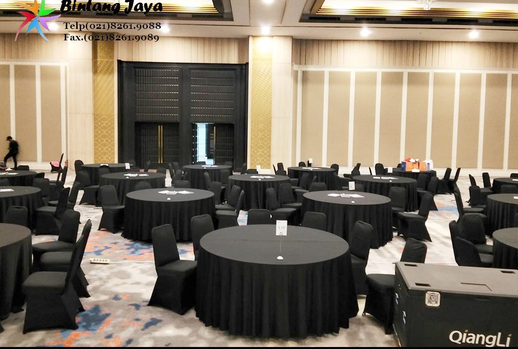 Jasa Sewa Round Table, Kursi Cover Event Kemenpora Jakarta