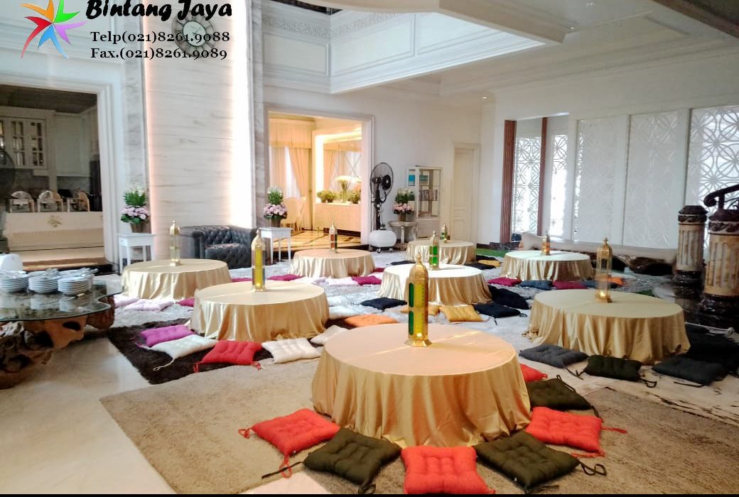 Sewa Meja Lesehan Bulat Tambun Selatan Bekasi untuk Bukber dan Kajian