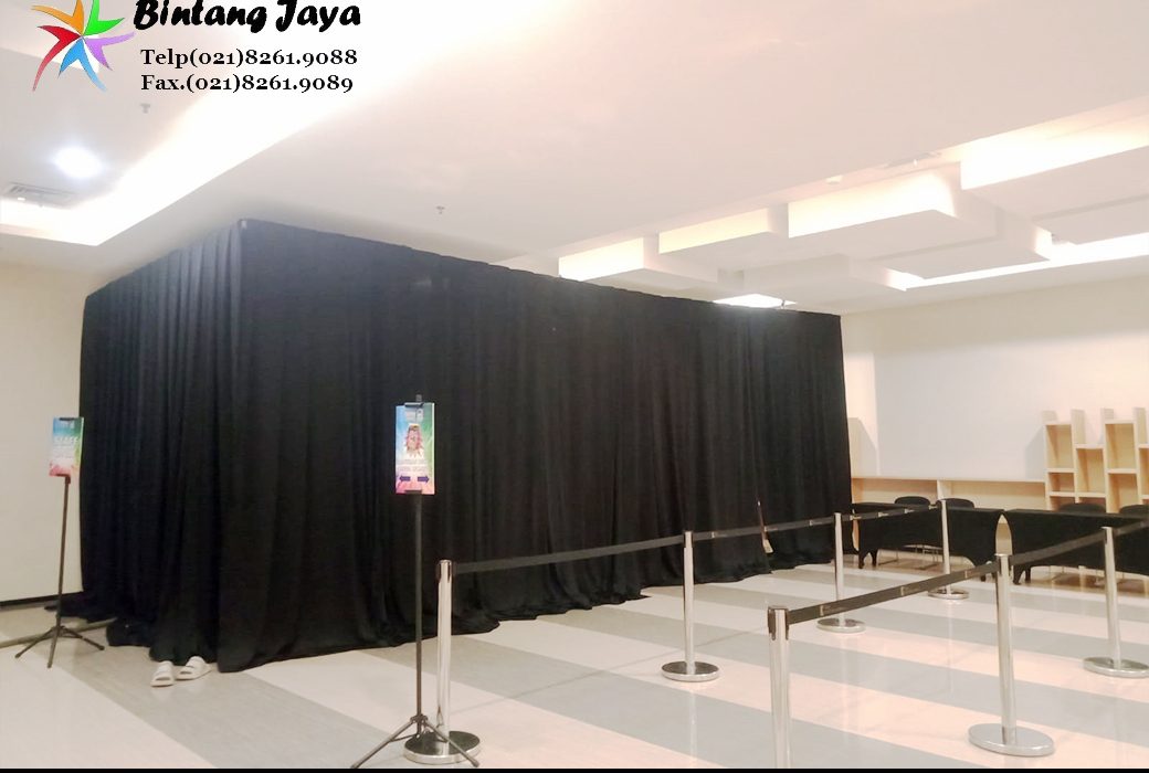 Jasa Sewa Tirai Dinding Hitam Sepatan Tangerang untuk Dekorasi Event