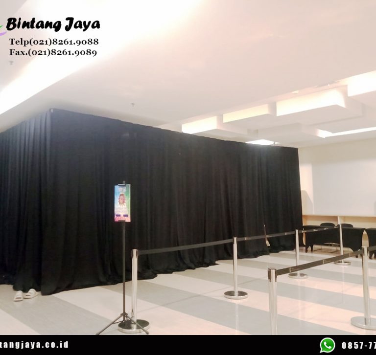 Jasa Sewa Tirai Dinding Hitam Sepatan Tangerang untuk Dekorasi Event